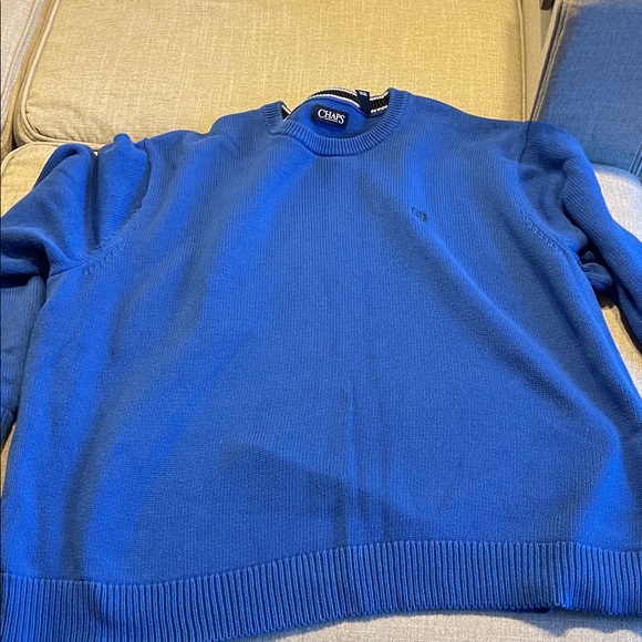 Chaps Men's Crewneck Sweater in Blue - Picture 6 of 6